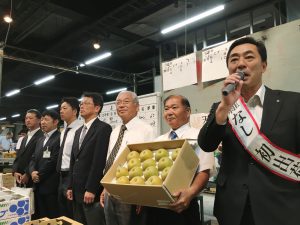 南部・「世羅なし」の出荷に合わせ各地でＰＲ